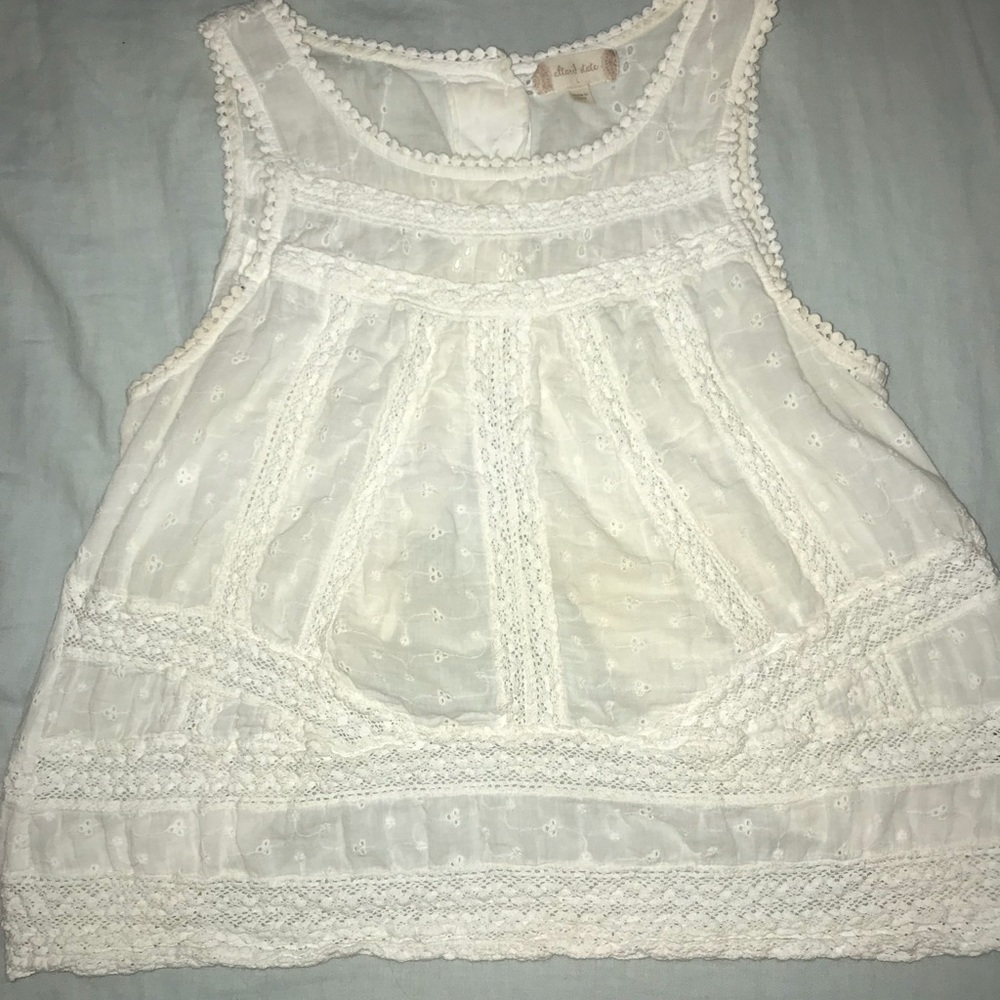 White tank top